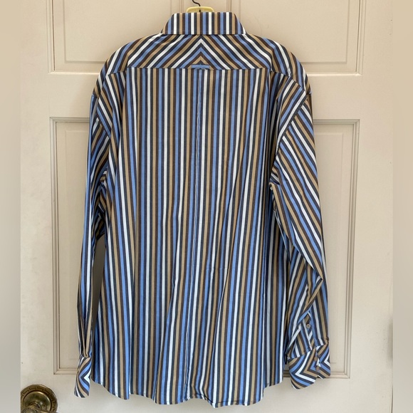 Original Ben Sherman Stripe Dress Shirt Vintage Button-Down Men’s Size XXL - Picture 2 of 5